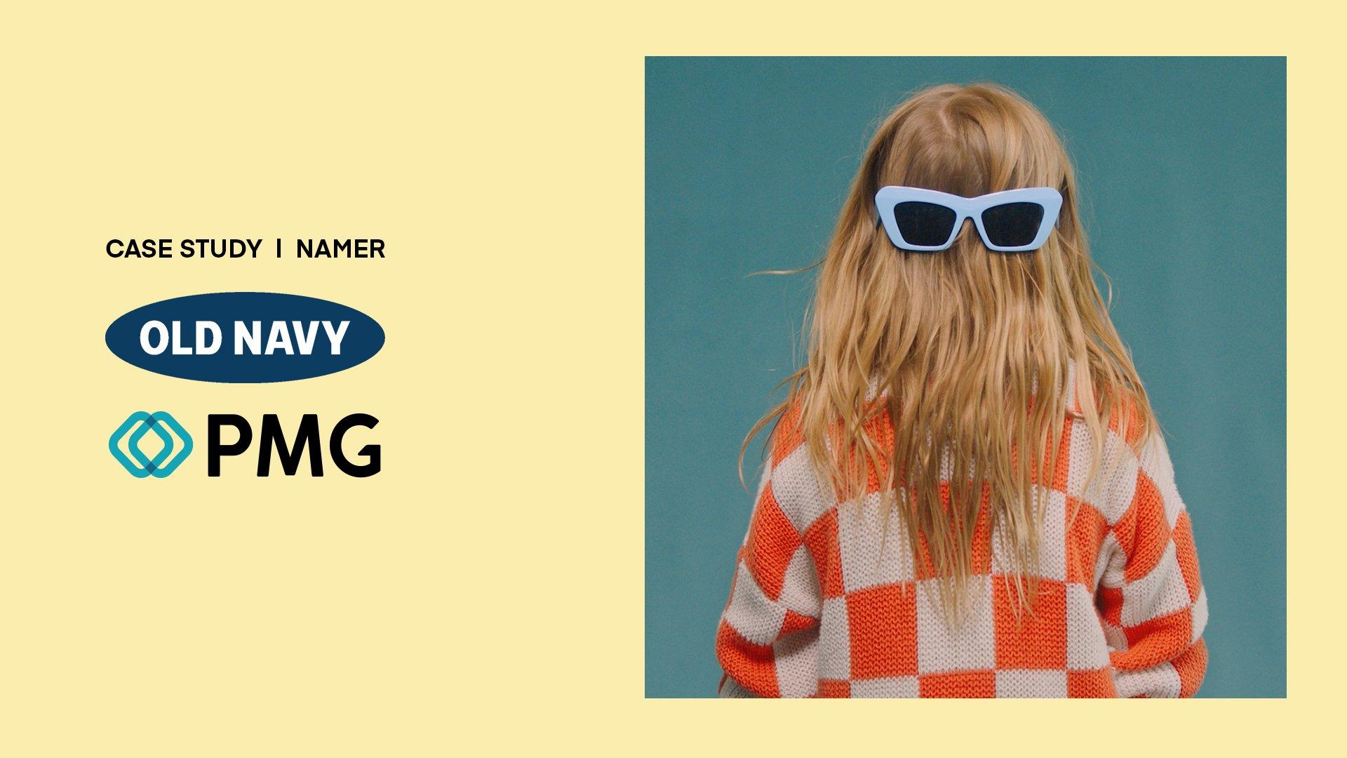Yellow background with back-to-school campaign image from Old Navy + PMG case study