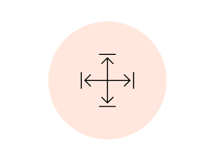 Light orange icon representing objective measurement