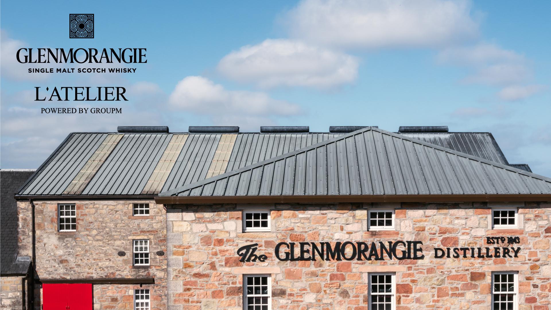Pictured shows a a building named The Glenmorangie Distillery